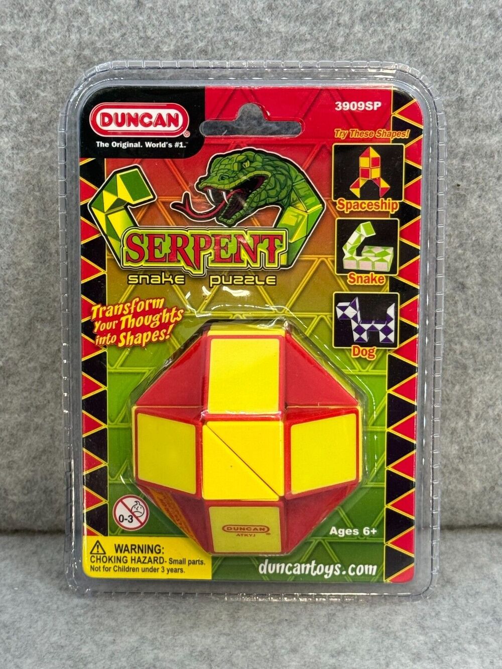 Duncan Serpent Snake Puzzle Red and Yellow New